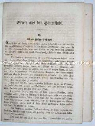 Polemische Schrift gegen die Republikaner in Preußen