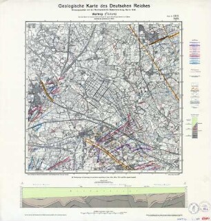 Geologische Karte des Deutschen Reiches, 4310 Waltrop Flözkarte