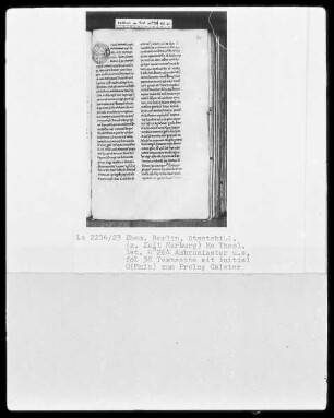 Ambrosius, Commentarii in epistulas Pauli und anderes — Initiale O (mnis), Folio 30 verso