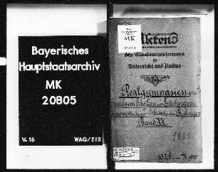 Realgymnasien. Gesuche von Schülern um Erteilung von Dispensen und um Zulassung zu den Prüfungen.