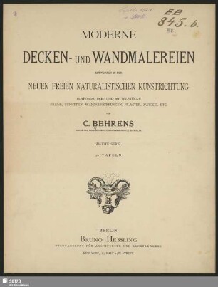 2: Moderne Decken- und Wandmalereien : entworfen in der neuen freien naturalistischen Kunstrichtung ...