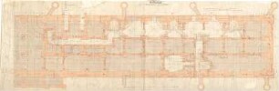 Gärtner, Friedrich von; München, Ludwigstr.; Staatsbibliothek - Süd (Fundamentplan)