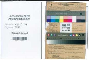 Entnazifizierung Richard Hering , geb. 31.10.1907 (Stadtinspektor)