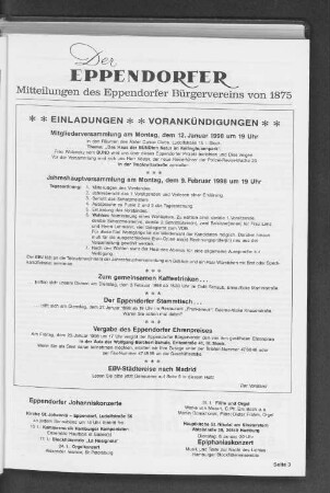 Vergabe des Eppendorfer Ehrenpreises