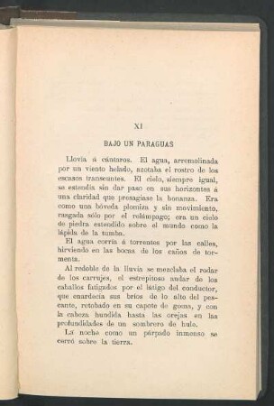 XI Bajo un paraguas