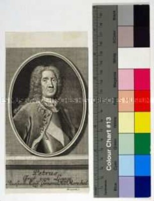 Porträt des russischen Generalfeldmarschalls und Gouverneurs von Livland Peter Graf von Lacy