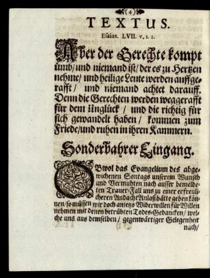 Sonderbahrer Eingang.