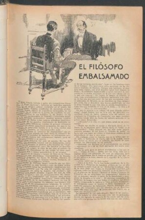 El filósofo embalsamado