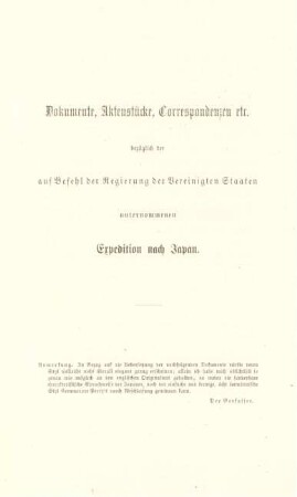 Dokumente, Aktenstücke, Correspondenzen etc.