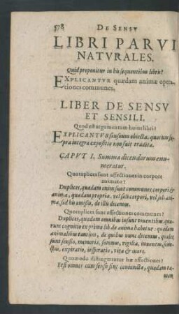Libri Parvi Naturales.