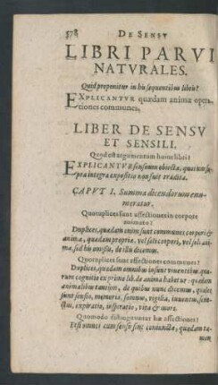 Libri Parvi Naturales.