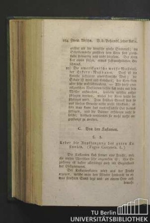 C. Von den Kastanien.