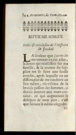 Septiéme Soirée.
