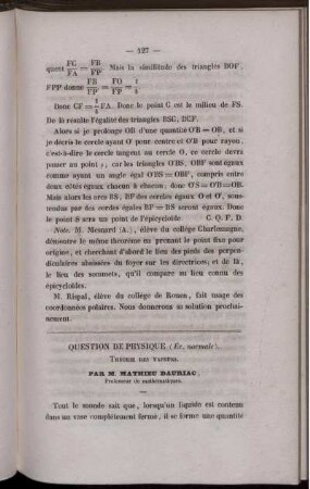 Question de physique.
