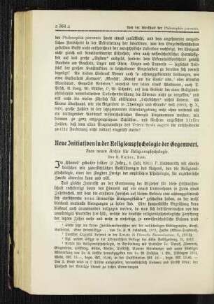 Neue Initiativen in der Religionspsychologie der Gegenwart : zum neuen Archiv für Religionspsychologie
