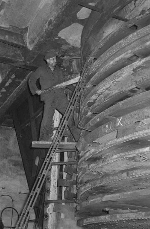 Arbeiter im VEB Braunkohlewerk Borna