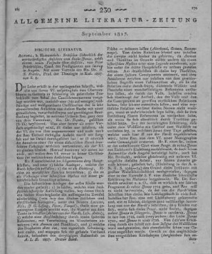 Neue Predigerliteratur. Bd. 1-3. [Hrsg. v. J. F. Röhr]. Zeitz: Webel 1815-1817