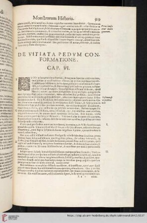Cap. VI: De Vitiata Pedvm Conformatione