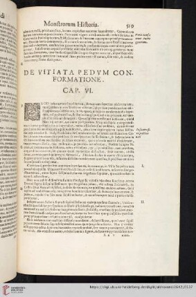 Cap. VI: De Vitiata Pedvm Conformatione