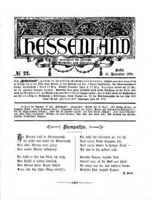 No. 22, 15. September 1890