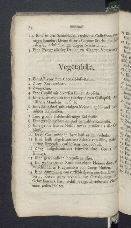 Vegetabilia.