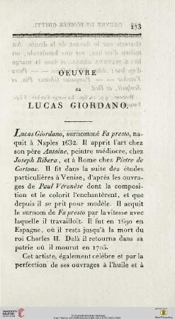Oeuvre de Lucas Giordano