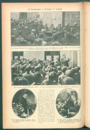 El homenaje a Vicente F. López