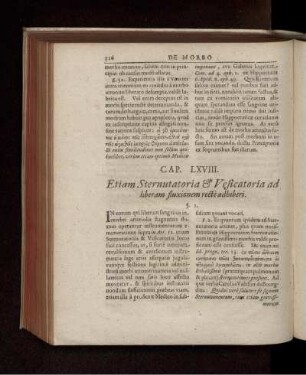 Cap. LXVIII. Etiam Sternutatoria & Vesicatoria ad liberam fluxionem rectè adhiberi