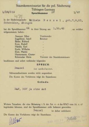 Denzel, Wilhelm