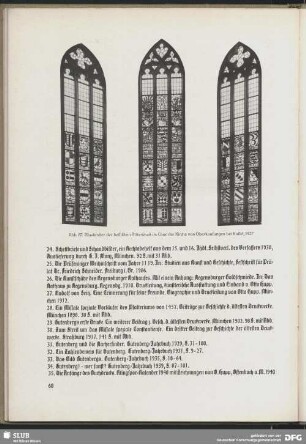 Glasfenster der hessischen Ritterschaft im Chor der Kirche von Oberkaufungen bei Kassel