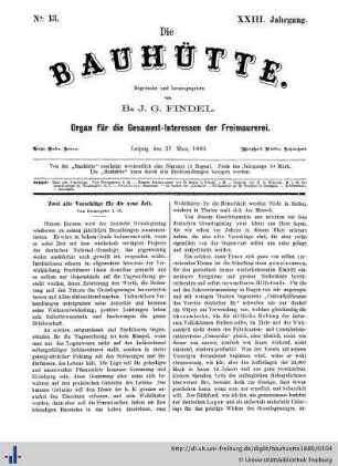 Nr. 13, 27. März 1880
