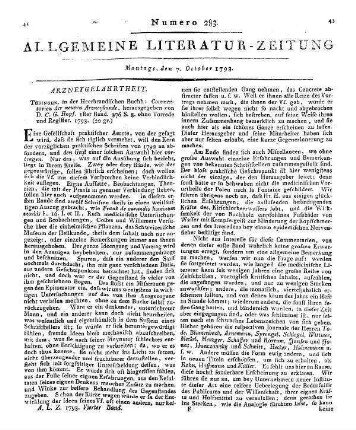 Commentarien der neuen Arzneykunde / hrsg. von Christian Gottlob Hopf. - Tübingen : Heerbrand Bd. 1. - 1793