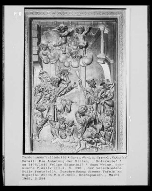 Hochaltar, Relief: Anbetung der Hirten