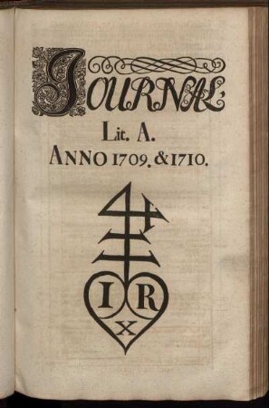 Journal. Lit. A. Anno 1709. & 1710.