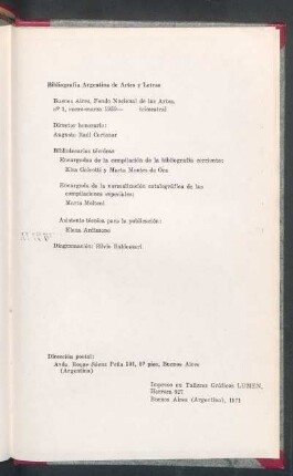 Bibliografía argentina de artes y letras