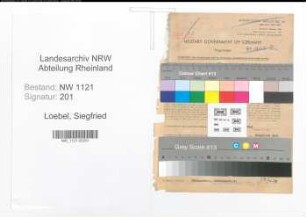 Entnazifizierung Siegfried Loebel , geb. 17.09.1916 (Theaterdirektor)