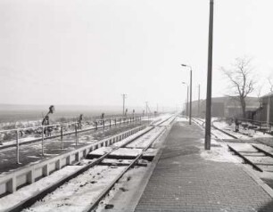 Laußig, Bahnhof, Bahnsteig
