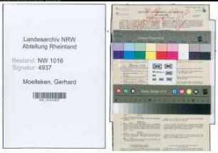 Entnazifizierung Gerhard Moelleken , geb. 20.10.1872 (Landwirt)
