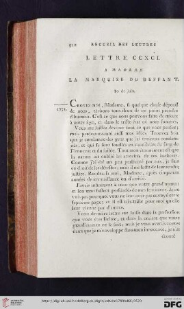 (Lettre CCXCI - CCC)