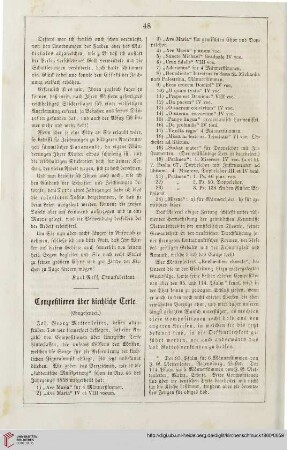 7: Compositionen über kirchliche Texte : (Eingesendet.)