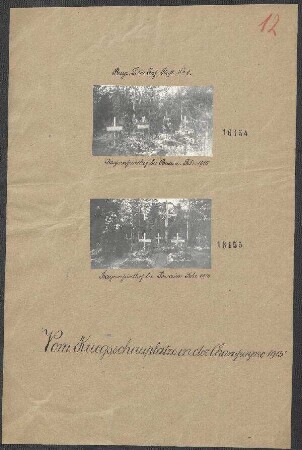 In der Champagne 1914/1915: Bayernfriedhof bei Souain