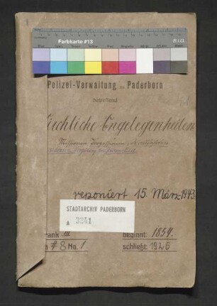 Kirchenwesen. Missionen, Prozessionen, Wallfahrten