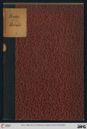 Nr. 6: Lager-Katalog: Auswahl schöner dekorativer Porträts : seltene historische Schabkunstblätter und Farbstiche etc.: mit Register und 32 Abbildungen in Autotypie