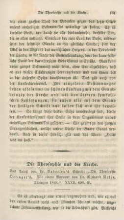 161-176 Die Theosophie und die Kirche