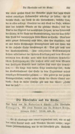 161-176 Die Theosophie und die Kirche