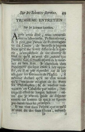 Troisieme Entretien