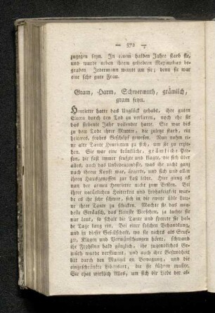 Gram, Harm, Schwermuth, grämlich, gram seyn.