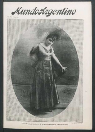 Adelina Pagano, primera actriz de la compañía nacional del teatro Buenos Aires [Fotografía]