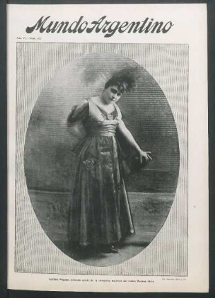 Adelina Pagano, primera actriz de la compañía nacional del teatro Buenos Aires [Fotografía]