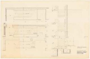 Technische Universität Berlin Elektrotechnische Institute, 2. Bauabschnitt: Treppenhaus Schnitt 1:20